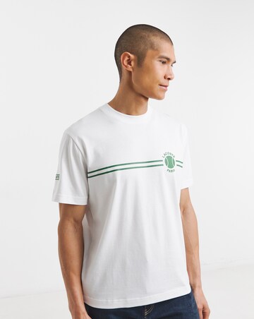 Lacoste Short Sleeve Tennis Graphic T-Shirt - White