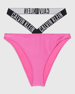 Calvin Klein Intense Power Rib High Leg Cheeky Bikini Bottom