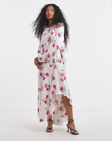 Flounce London Floral Shift Midaxi Dress