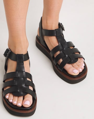 Adelaide Leather Fisherman Chunky Sandals - Extra Wide Fit (EEE)