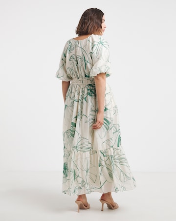 Joanna Hope Puff Sleeve Printed Dress