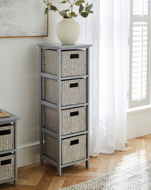 Hyacinth 4 Drawer Tall Unit