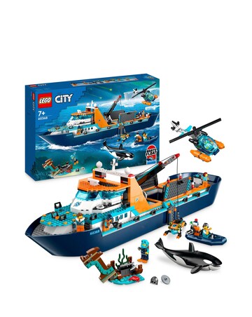 LEGO City Arctic Explorer Ship, Big Floating Boat Toy 60368