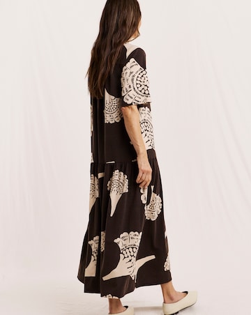 Julipa Petite Button Down Jersey Midi Dress