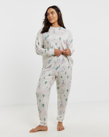 Simply Be Christmas Penguin Supersoft Twosie Pyjama Set