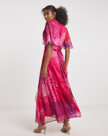 Hope & Ivy Hermione Wrap Maxi Dress