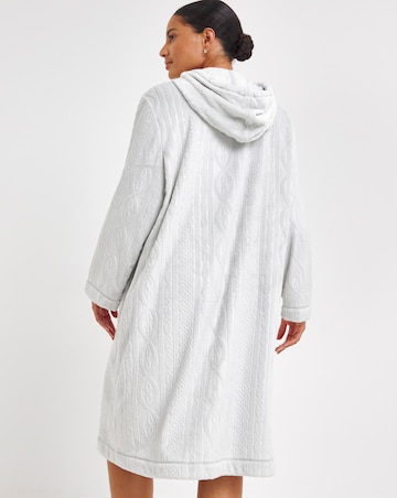 Pretty Secrets Zip Through Fleece Dressing Gown