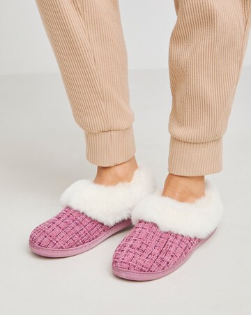 Marigold Fluffy Slipper - Extra Wide Fit (EEE)