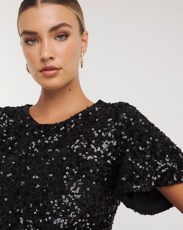 Joanna Hope Sequin Midi Dress