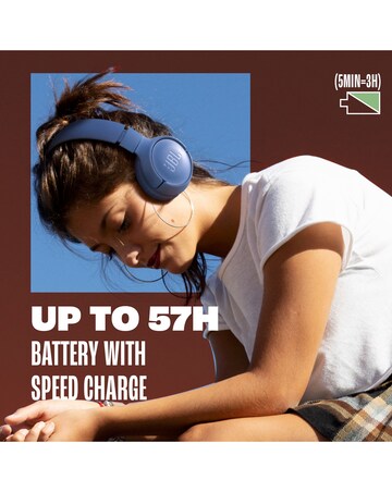 JBL Tune 520BT Wireless On Ear Headphones - Blue