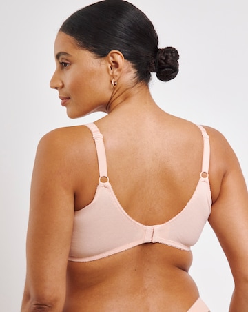 Pretty Secrets (2 Pack) Non Wired Cotton Rich Bras (B-G) White/Blush
