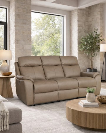 Aspire Kingsmere Leather Power Recliner 3 Seater
