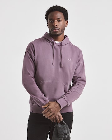 Union Relaxed Hooded Sweatshirt - Plum