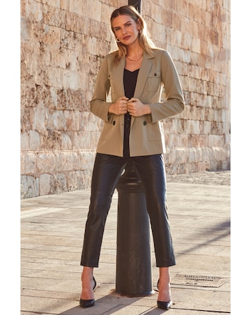 Sosandar Green Utility Blazer