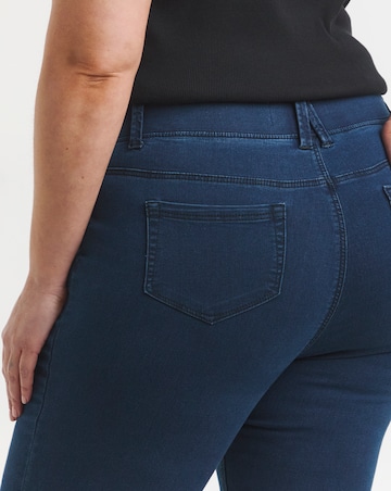Dark Blue Stretch Slim Pull On Jeggings