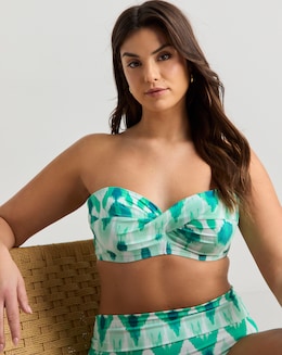 MAGISCULPT Twist Front Bandeau Underwired Bikini Top