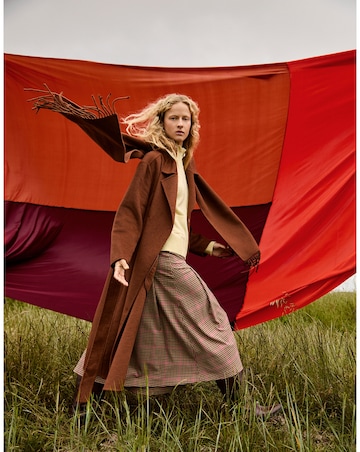 Monsoon Petra Wool Blend Scarf Coat