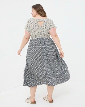 FatFace Rae Star Geo Midi Dress