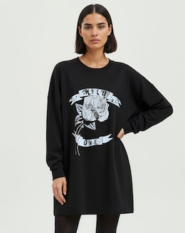 Religion Sweatshirt Graphic Dress