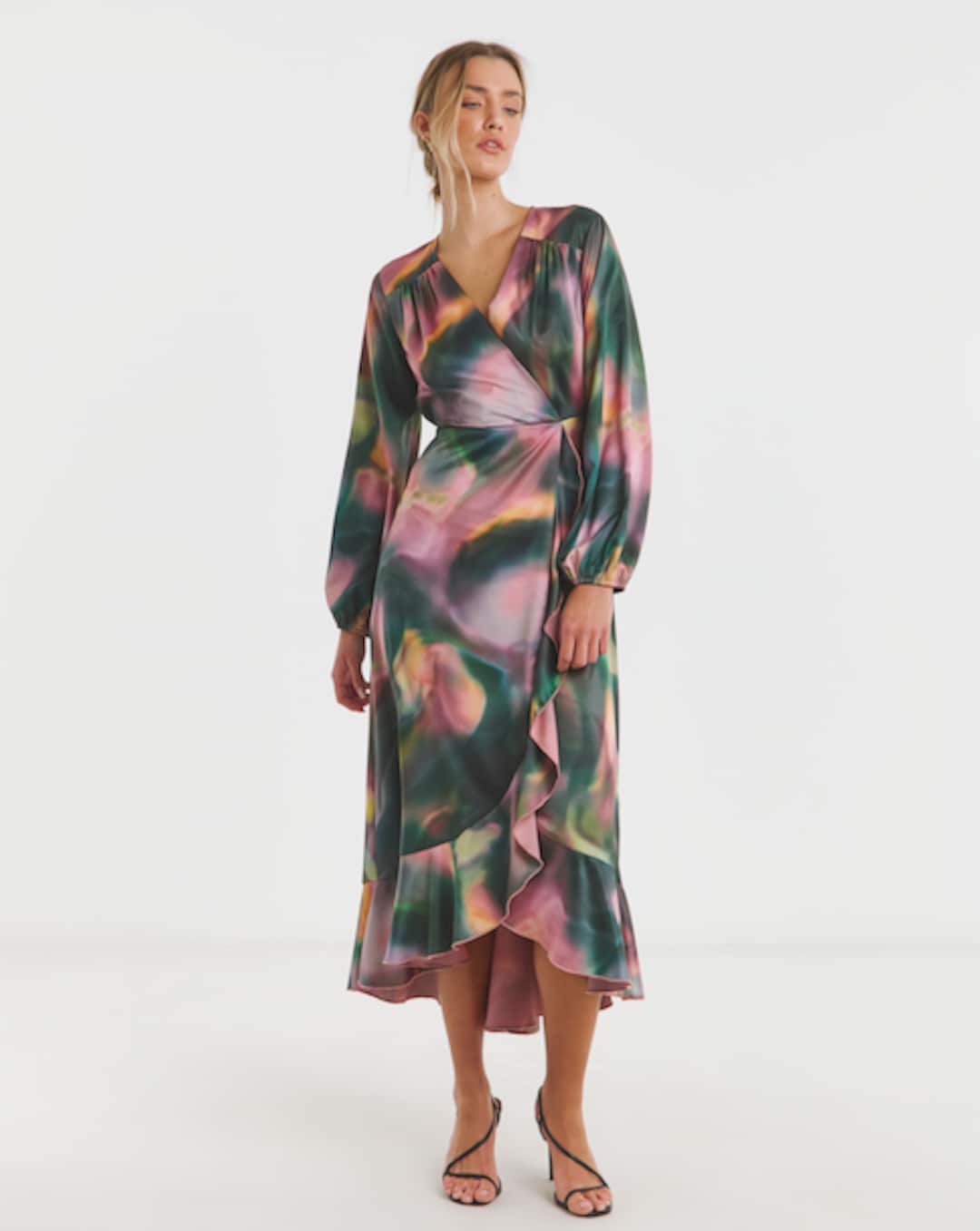 flounce london green dress Flounce London Green Sequin Maxi Dress main image 1