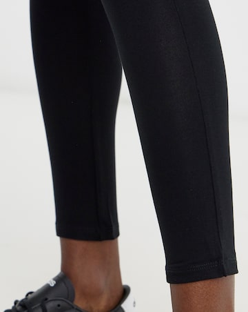 2 Pack Black Jersey High Waisted Leggings
