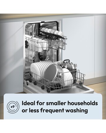 Candy Brava CDIH 2L952-80 Integrated Slimline Dishwasher 9 Place Black Install