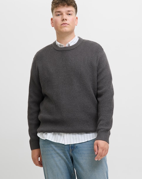 Jack & Jones Global Knitted Jumper - Grey