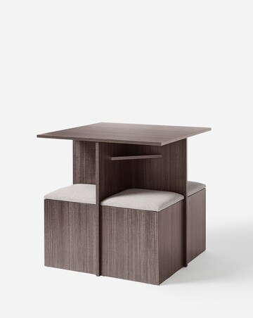 Michigan Compact Spacesaving Dining Set with Storage