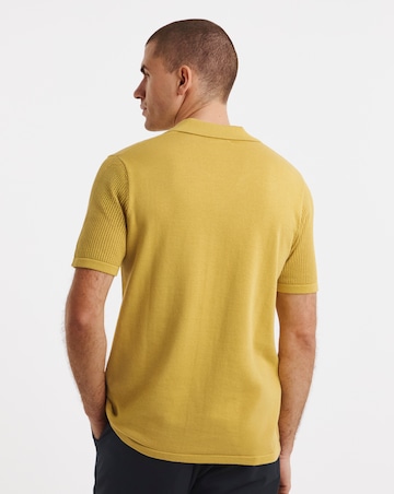 Knitted Revere Collar Shirt