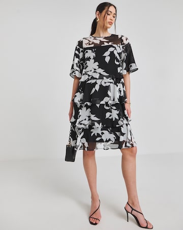 Joanna Hope Tiered Shift Dress