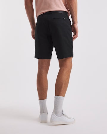 Calvin Klein Black Slim Belted Short