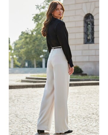 Sosandar Front Wide Leg Trouser