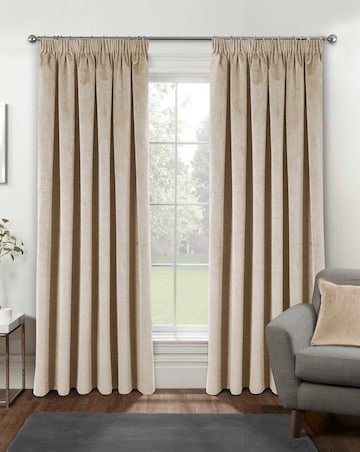 Oxford 100% Blackout Pencil Pleat Velvet Curtain