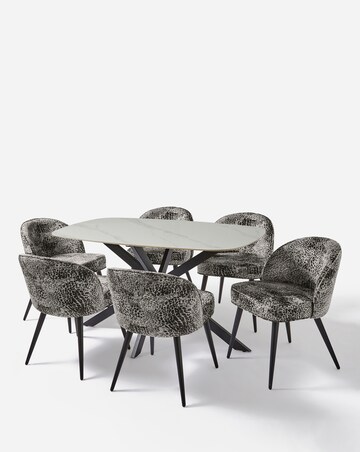 Brock Dining Table with 6 Savannah Chairs