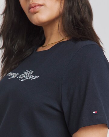 Tommy Hilfiger Slim Script Crew Neck T-Shirt