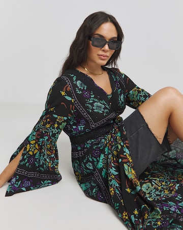 Joe Browns Marine Boho Crinkle Maxi Dress