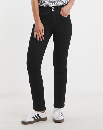 MAGISCULPT Black Straight Leg Jeans
