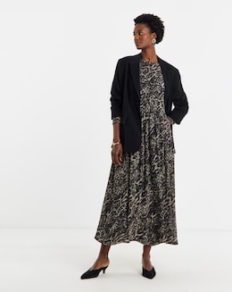 Mesh Long Sleeve Dress