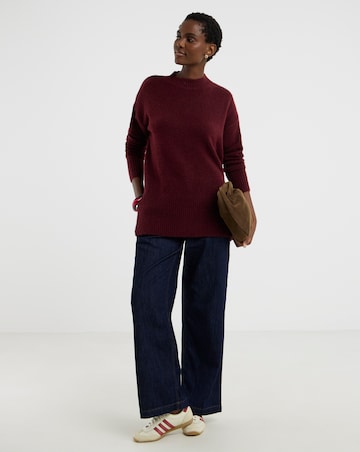 Wine High Neck Tunic