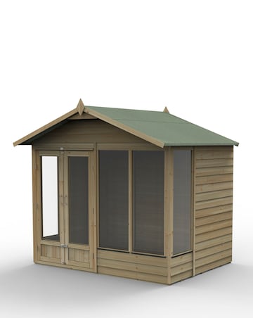 4LIFE Apex Summerhouse 8x6 - Double Door - 4 Window (Home Delivery)