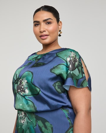 Joanna Hope Split Sleeve Maxi Dress