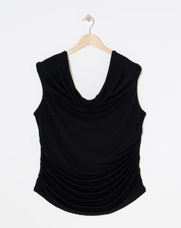 Black Slinky Bardot Top