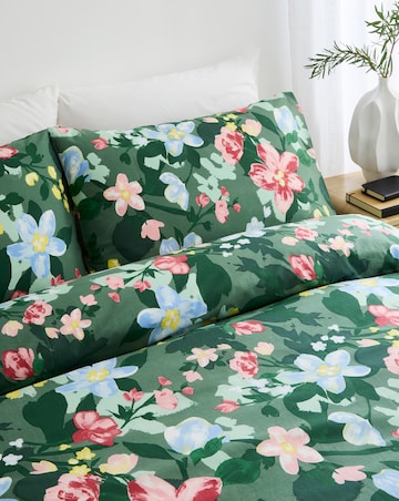 Elora Floral Cotton Blend Duvet Cover Set