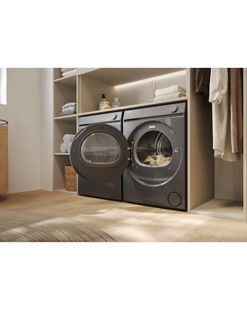 Haier X7HD100C367GU1UK WiFi 10kg Heat Pump Tumble Dry Graphite Install