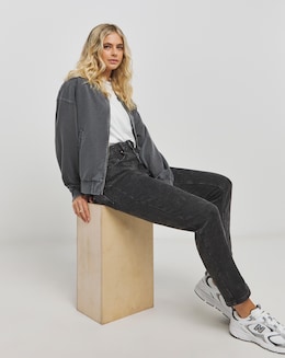 Demi Black Vintage High Waist  Mom Jeans
