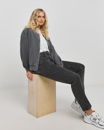 Demi Black Vintage High Waist Mom Jeans