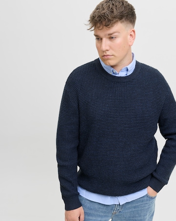 Jack & Jones Global Knitted Jumper - Navy