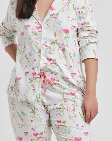 Pretty Secrets Spring Print Cotton Button Through Pyjama Set