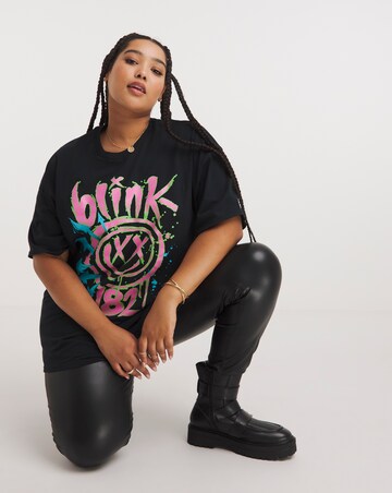 Black Blink 182 License Tee