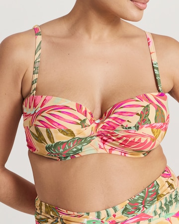 MAGISCULPT Twist Front Underwired Bandeau Bikini Top